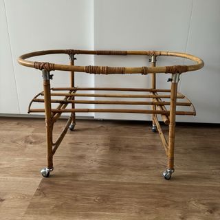 Estructura bambú moisés/minicuna con ruedas