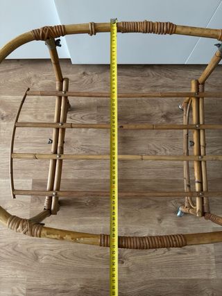 Estructura bambú moisés/minicuna con ruedas