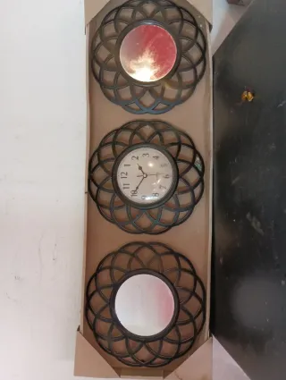 Orologio da parete decorativo con specchi