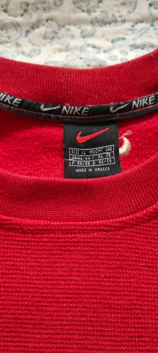 Sudadera Nike Air Roja y Beige