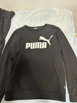 Conjunto chándal Puma negro de niño talla 14