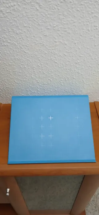 Soporte azul para tablet