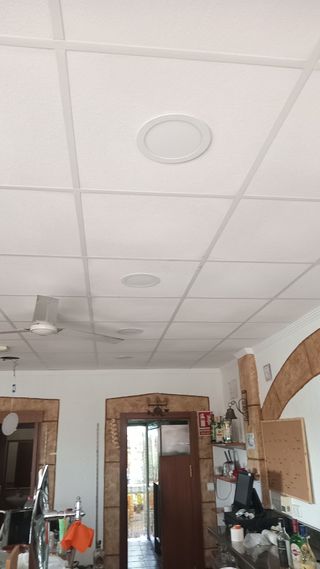 8 Luces LED empotrables redondas para falso techo