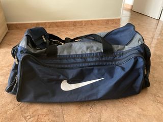 Bolsa de deporte Nike azul y gris