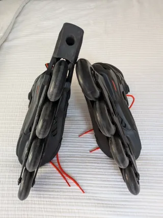 Patines en línea Rollerblade negros talla 39