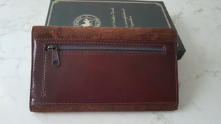 Portafoglio pelle scamosciata nuovo