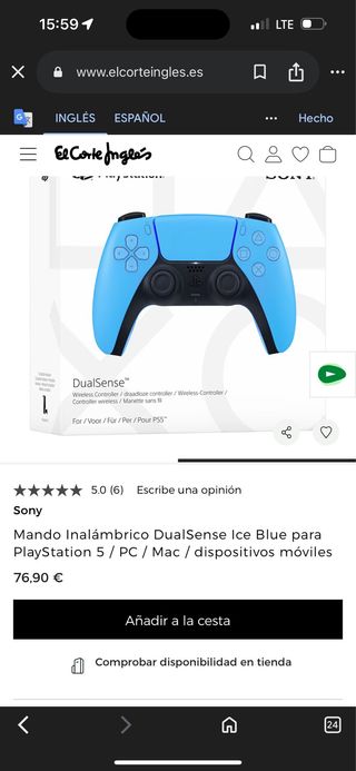Mando DualSense Ice Blue PS5