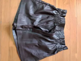 Tally Weijl shorts finta pelle marrone nuovo S