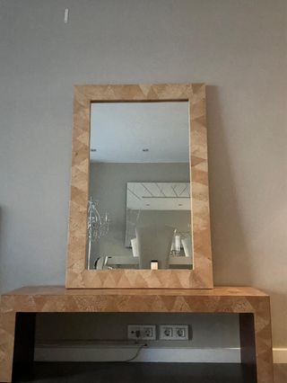 Set di ingresso in legno di cocco 2 pezzi