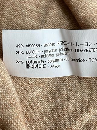 Cardigan Zara Beige Tejido Suave