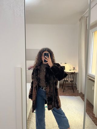 Pelliccia Vera Vintage Marrone