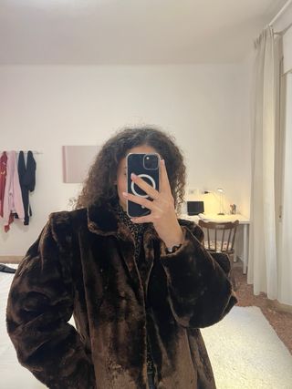 Pelliccia Vera Vintage Marrone