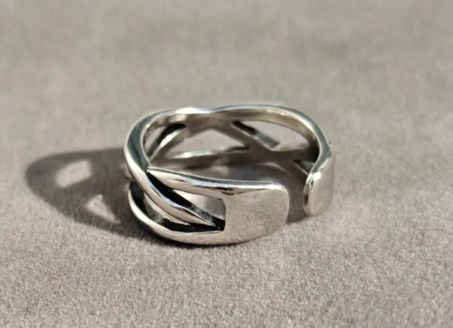 Anillo Plata con sello de garantía Ajustable