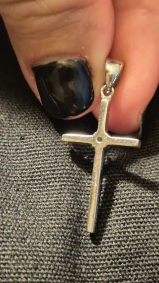 Cruz de Plata con Circonitas