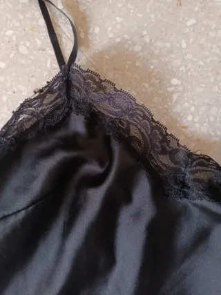 Negro Lencero Encaje
