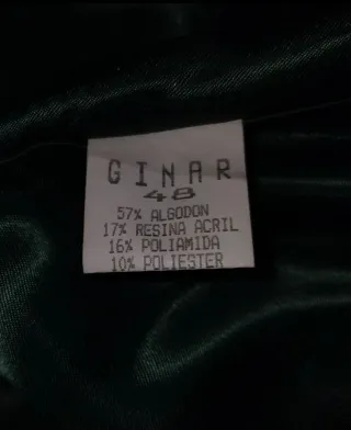 Abrigo Ginar verde mujer con cuello de pelo