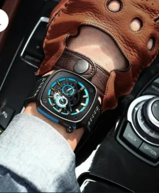 Orologio Bonest Gatti BG6601-B6 Nero/Blu nuovo