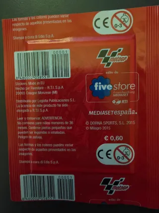 Confezioni cromoschiene vintage Moto GP 2015 Mediaset