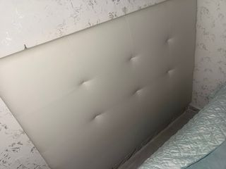 Cabecero Cama 1.50 Piel Sintética Gris