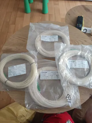 Cable Fibra Óptica Orange 40M 2MM