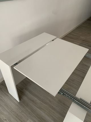 Mesa extensible comedor blanca