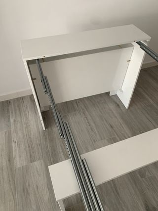 Mesa extensible comedor blanca