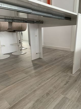 Mesa extensible comedor blanca