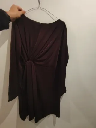 Vestito da sera premaman melanzane