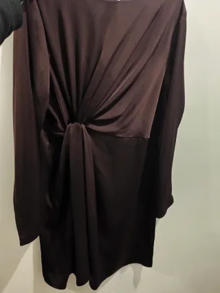 Vestito da sera premaman melanzane