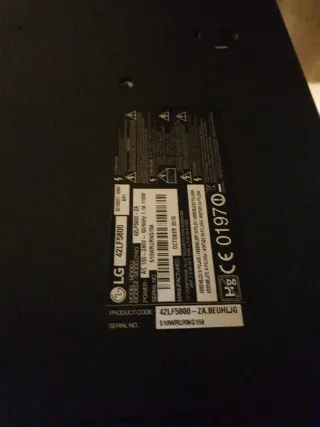 Televisor Negro leer bien tv averiada para reparar