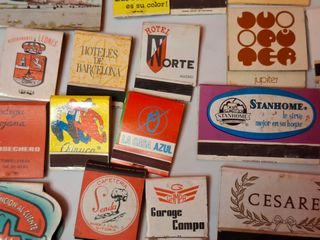 60 scatole di fiammiferi vintage spagnole