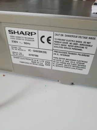 Reproductor grabador VHS Sharp VC-G465