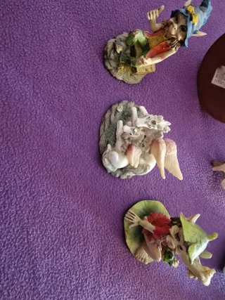 Figuritas vintage duendes, unicornio etc