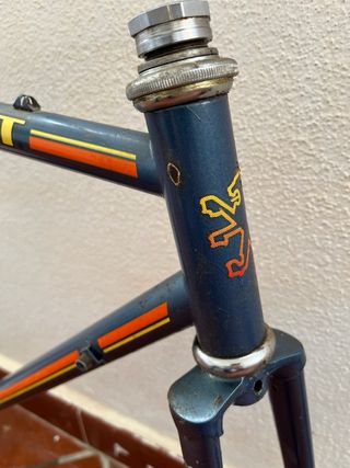 Cuadro Bici Peugeot Azul