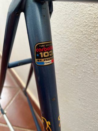 Cuadro Bici Peugeot Azul