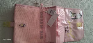 Neceser Snoopy Peanuts Rosa y Amarillo