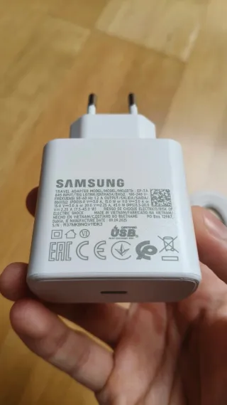 Caricabatterie Samsung 45W USB-C Bianco Ricarica Rapida
