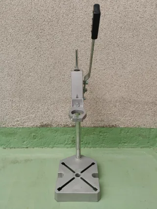 Base pie taladro vertical columna con mordaza