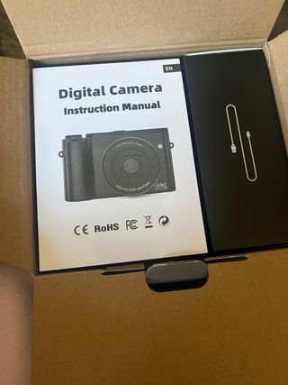 Cámara Digital 4K Negra