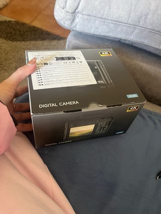 Cámara Digital 4K Negra