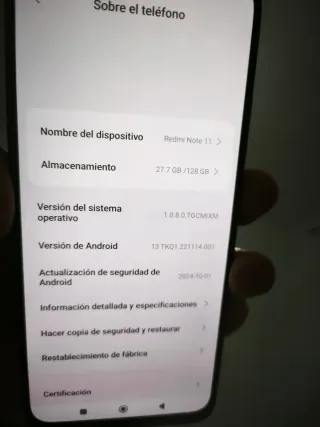 Xiaomi Redmi Note 11 Azul