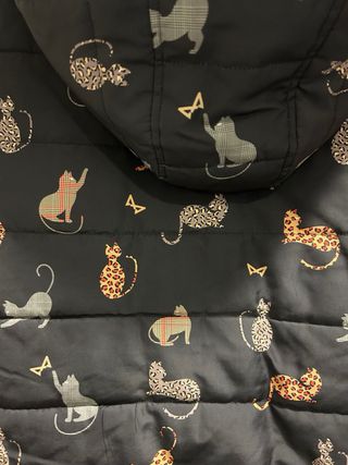 Cazadora acolchada Akinolaude gatos M