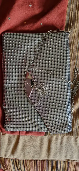 Bolso de fiesta plateado