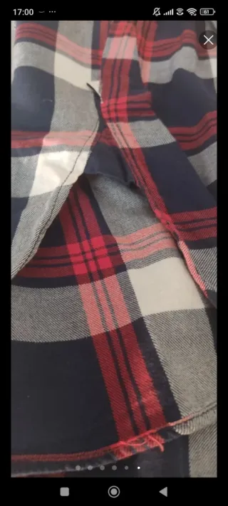 Camisa cuadros Bershka Talla M