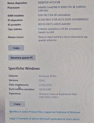 PC HP nero/argento con lettore CD