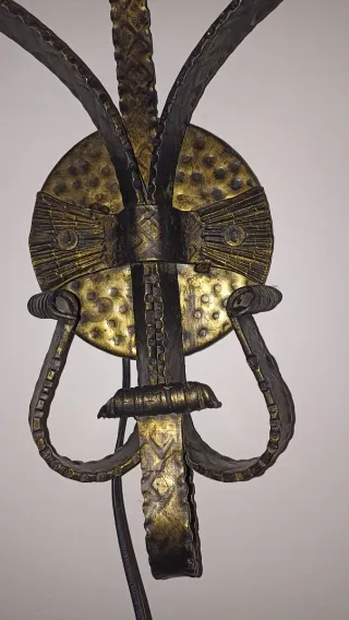 2 Candelabros Neoclásicos Forjados Vintage