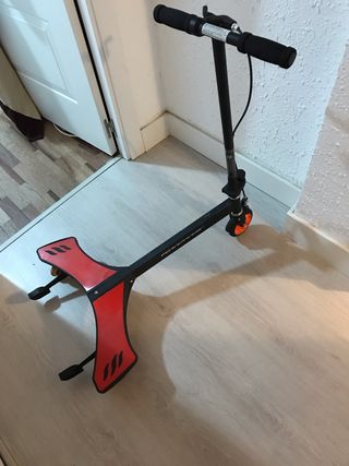 Patinete 3 ruedas rojo y negro