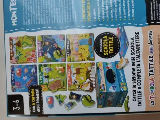 Gioco Tombola Tattile Animali Montessori 3-6 anni