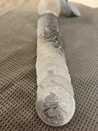 Tubo 20 Onzas Plata Filarmónica 2012