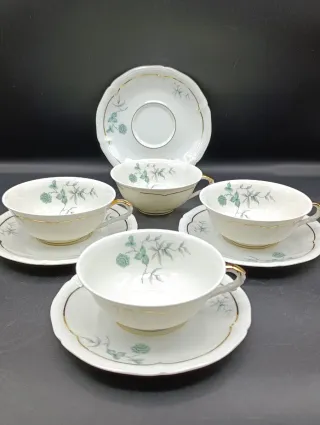 Set di 4 tazze da tè o caffè lungo Limoges
